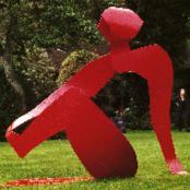 Jaap Jongert, voetvst, gecoat staal