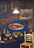 interieur,  olieverf op doek